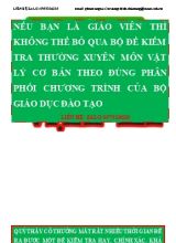 Bộ đề thi Trung học Phổ thông môn Vật lý Lớp 11